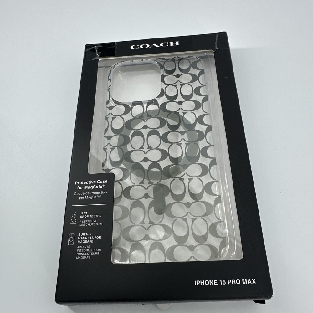 Coach Protective Case‎ with Magsafe For iPhone 15 Pro Max Clear/Multi